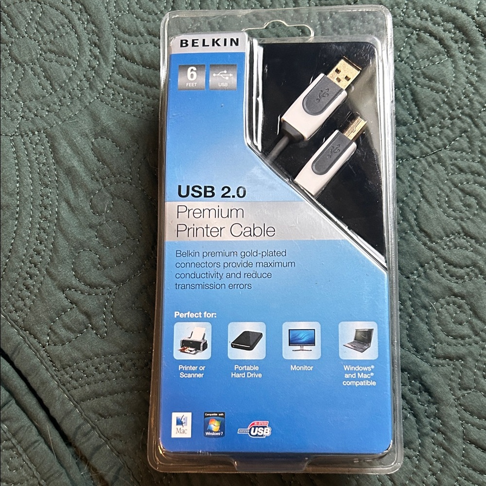 Belkin USB 2.0 Cable with Gold Connectors